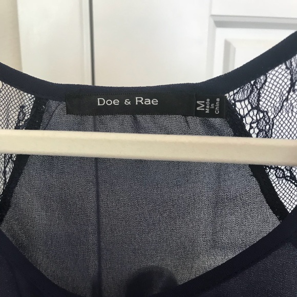 Doe & Rae Navy Tank Top - Picture 3 of 3
